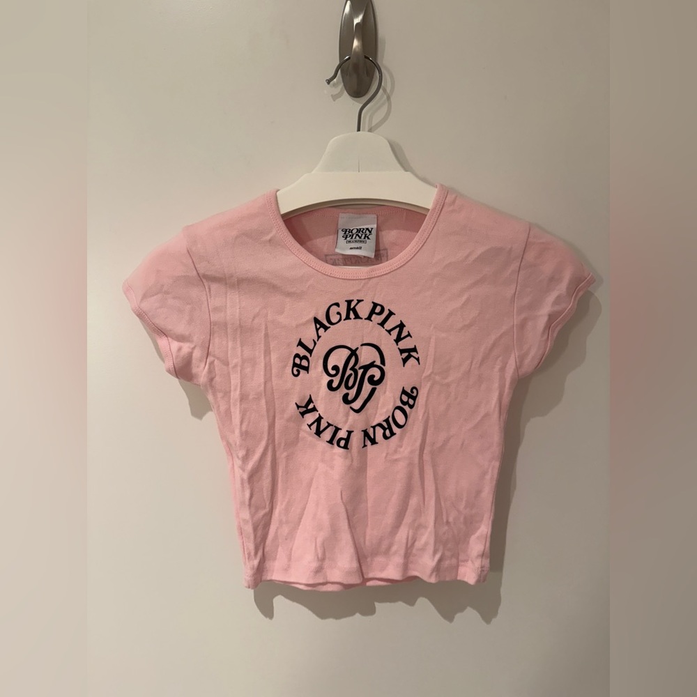 Pink Blackpink Crop Top born pink baby T